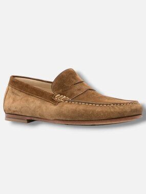 Stuart Weitzman Men's Brown Suede Loafers Shoe Size 12M